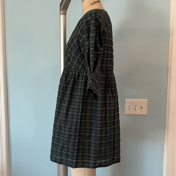 NWT Madewell Marianna Puff-Sleeve Mini Dress in Plaid - Size Medium - Picture 6 of 9